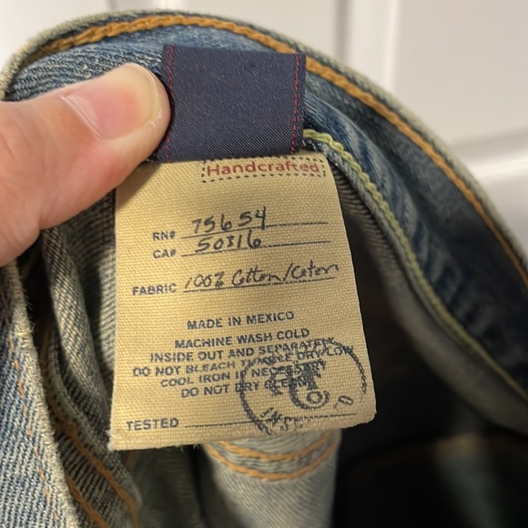 Abercrombie and fitch vintage men’s jeans w32 l30 low rise - Picture 9 of 11